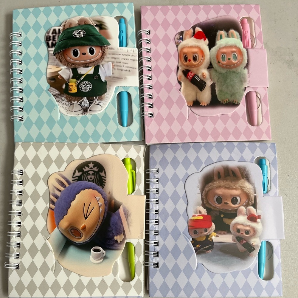 Pick (1) Labubu Character Spiral Notebooks